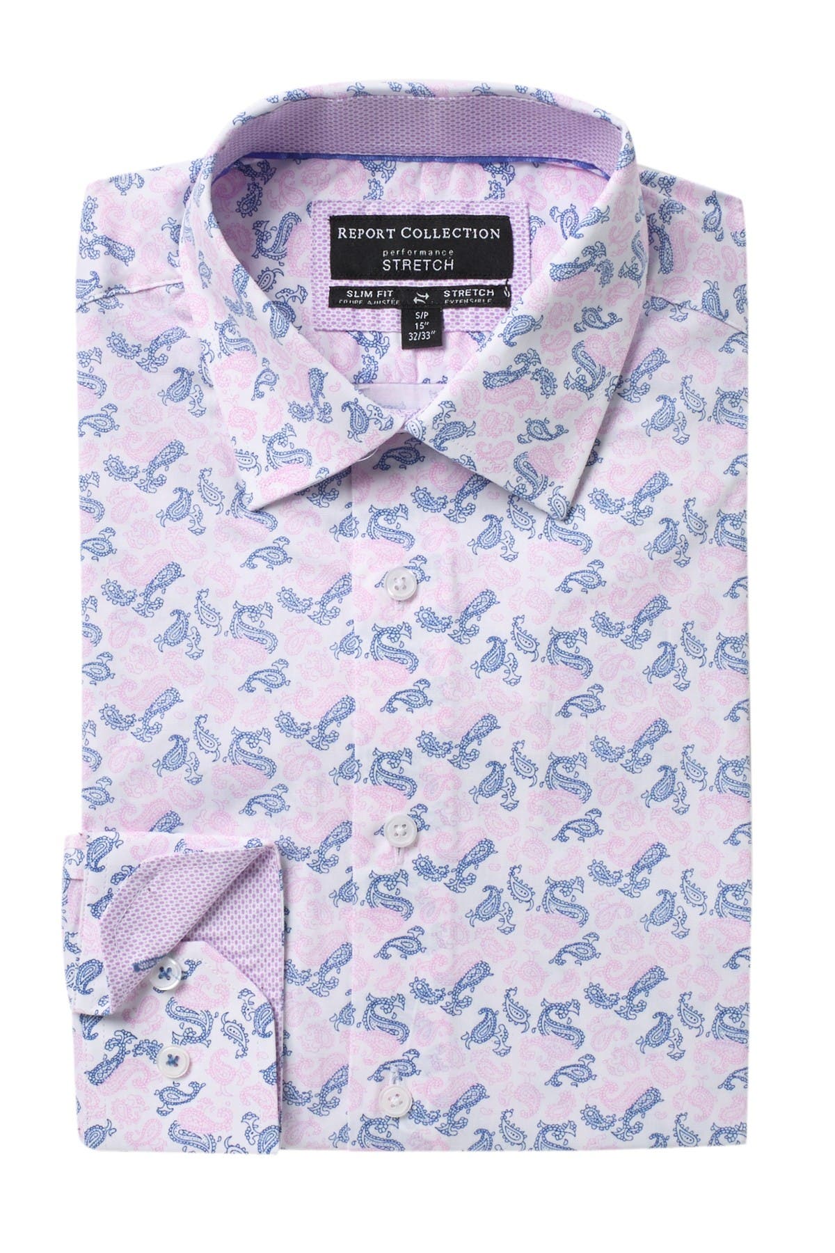 slim fit paisley print shirt