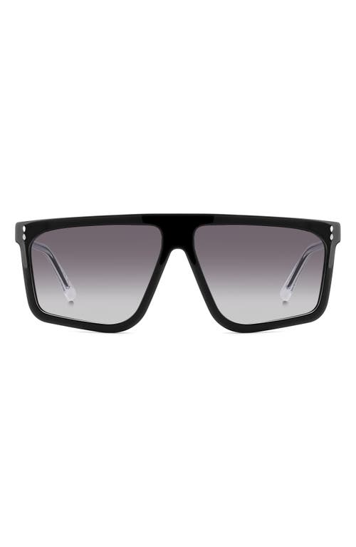 Isabel Marant 61mm Gradient Square Sunglasses In Black