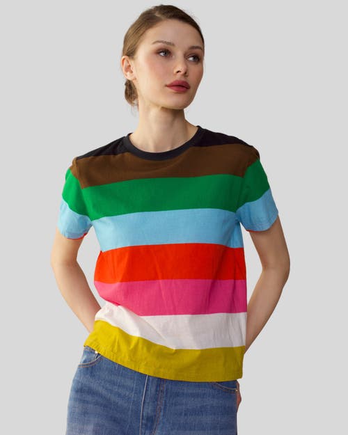 Shop Cynthia Rowley Striped Tee In Multi