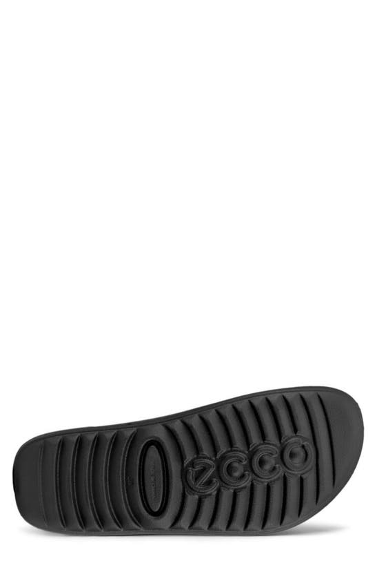 Shop Ecco Cozmo E Water Resistant Slide Sandal In Black