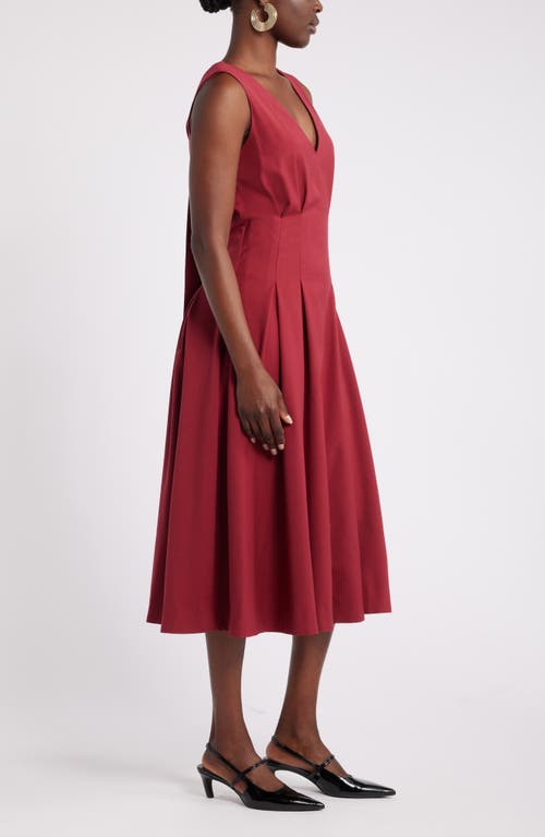 Shop Nordstrom X Harlem's Fashion Row X Harlem's Fashion Row House Of Aama Elsi Reversible Godet Dress In Red Tibetan