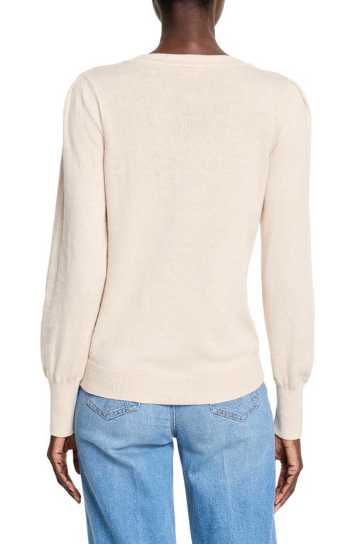 Shop Nic + Zoe Nic+zoe Pleat Shoulder Sweater In Rainy Day