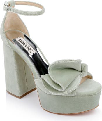 Badgley mischka 2025 green shoes