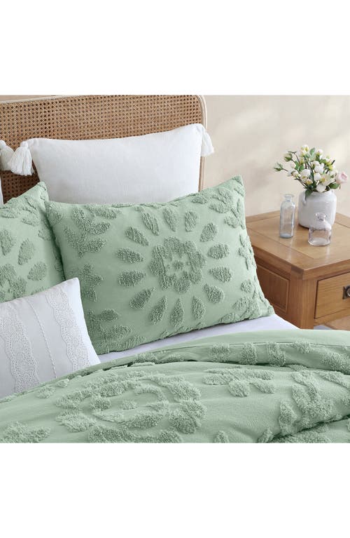 Peri Home Chenille Laurel Duvet Cover & Shams Set In Sage