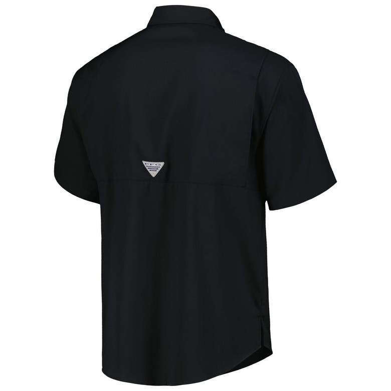 Shop Columbia Black Chicago White Sox Tamiami Omni-shade Button-down Shirt
