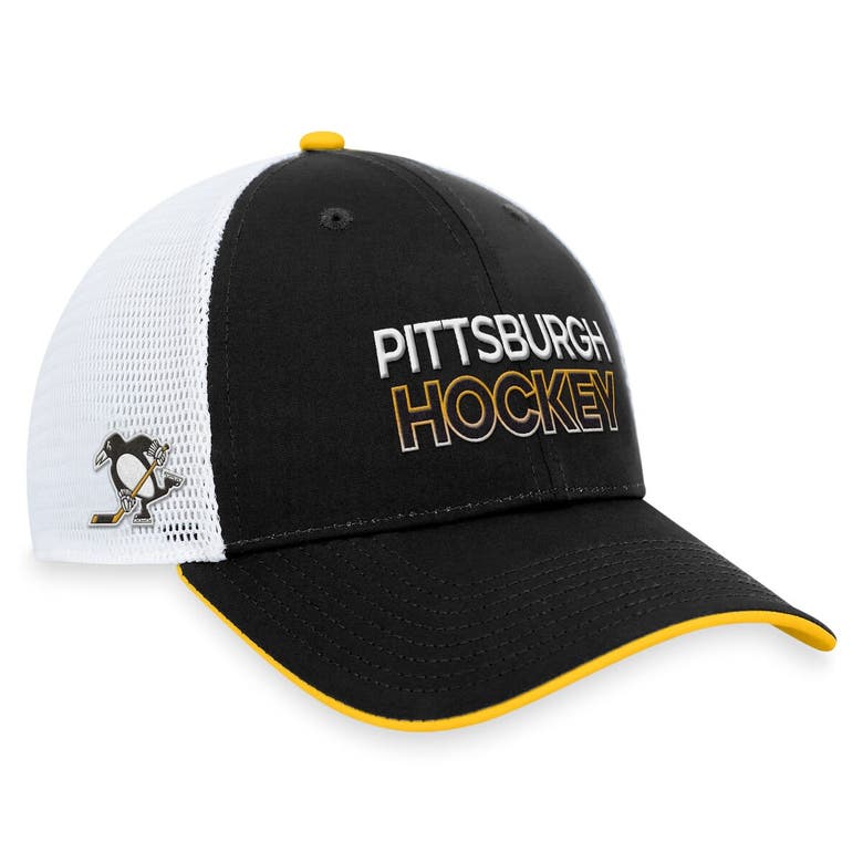 Shop Fanatics Branded Black Pittsburgh Penguins Authentic Pro Alternate Jersey Trucker Adjustable Hat