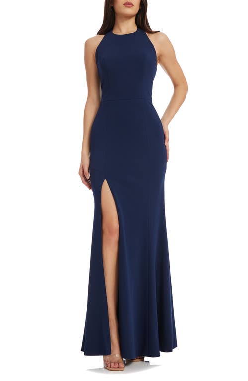 Dress the Population Paige Halter Neck Mermaid Gown at Nordstrom,