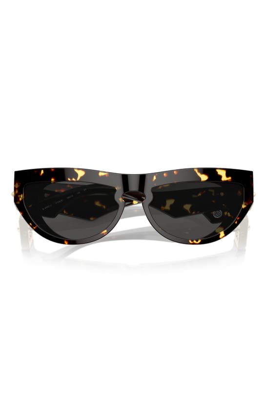 Shop Burberry 58mm Cat Eye Sunglasses In Dark Havana