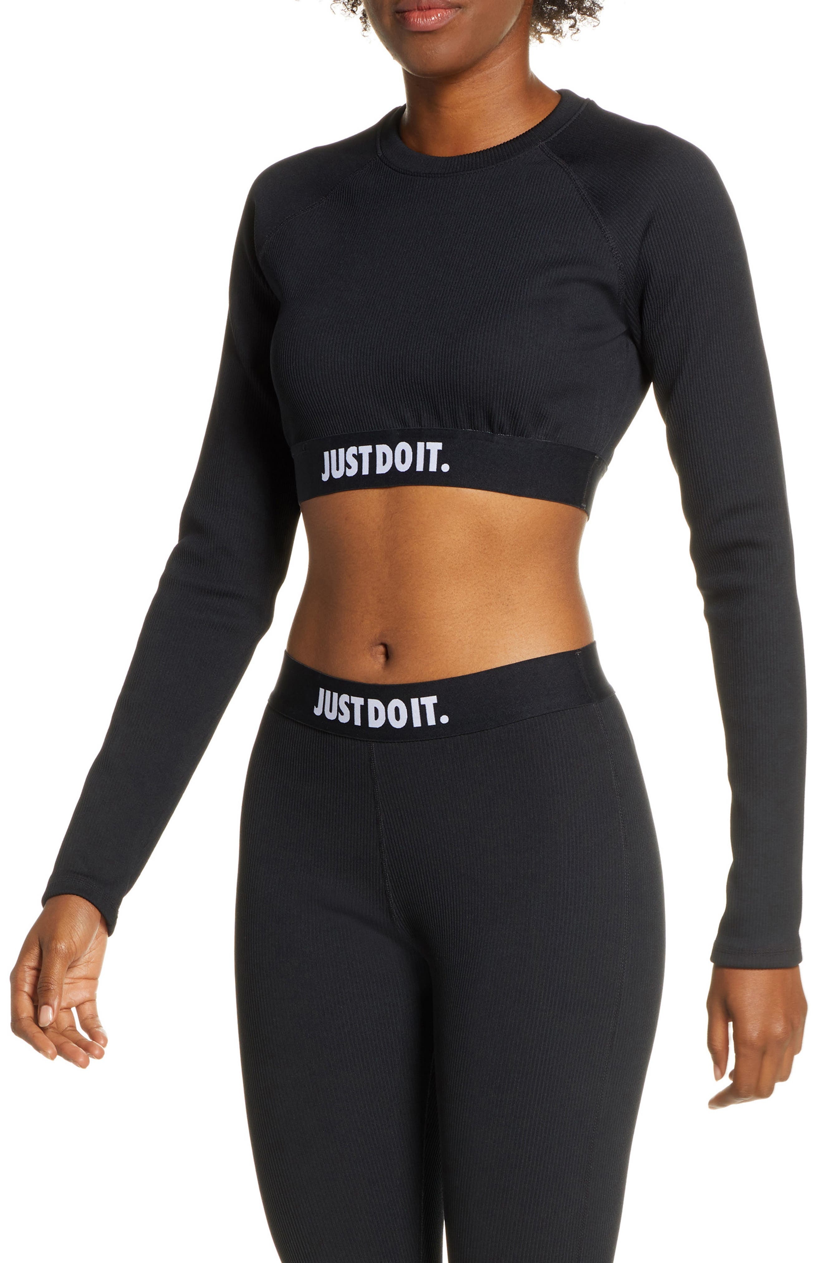 nike just do it ribbed crop top