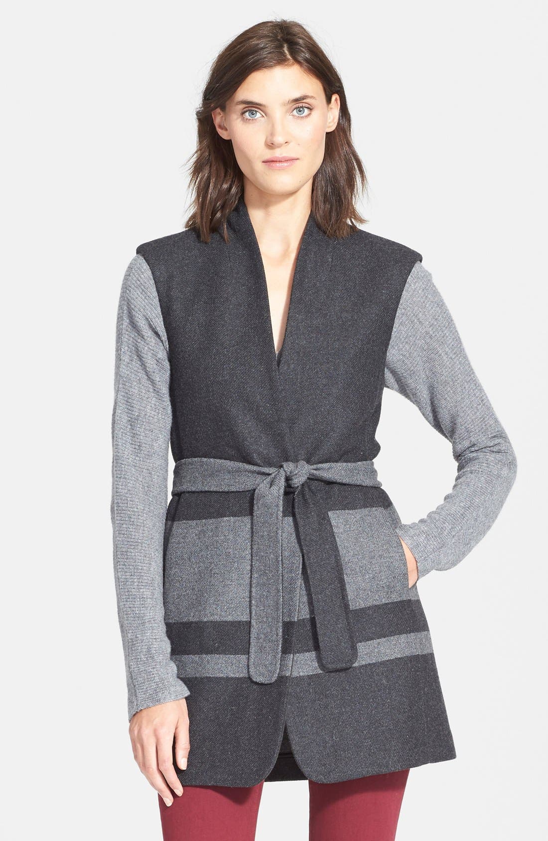 Vince Stripe Blanket Vest Nordstrom
