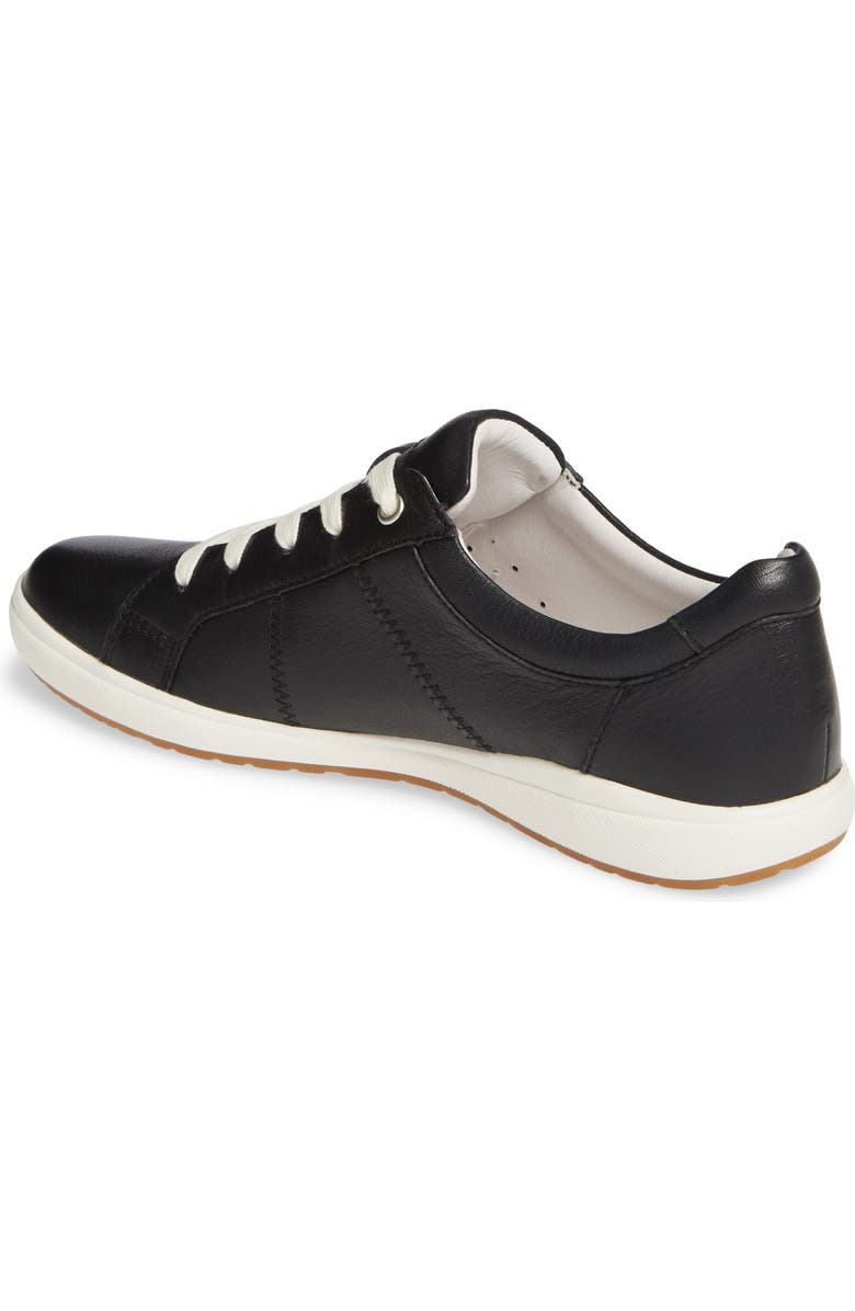 Josef Seibel Caren 01 Sneaker, Alternate, color, Black Leather