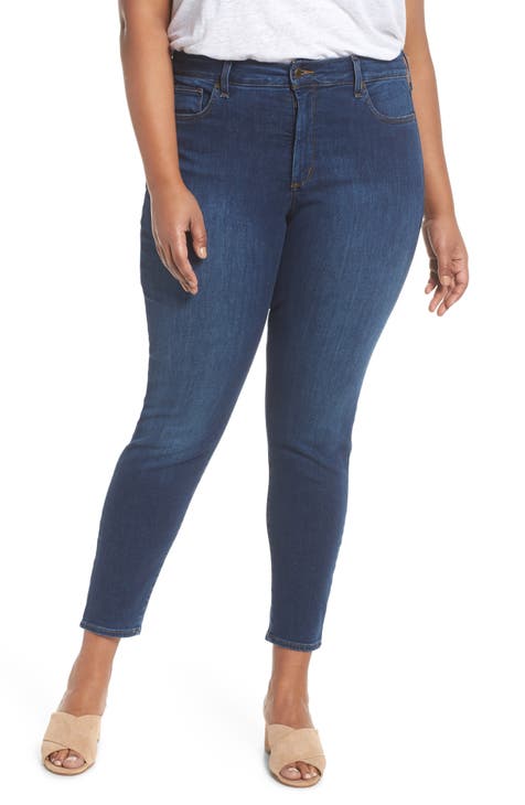 Ami Skinny Jeans In Plus Size - Smokey Mountain Blue