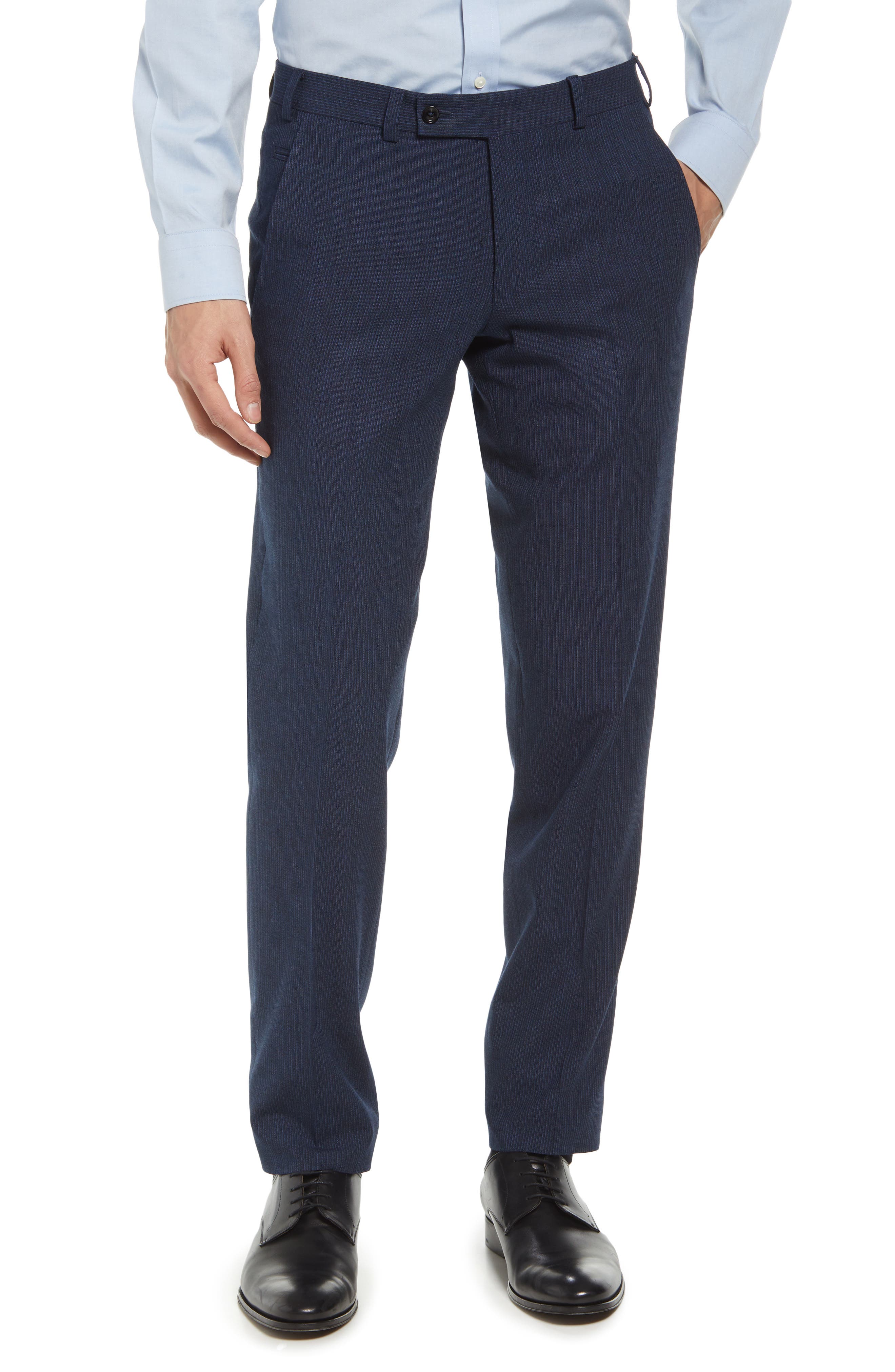 ted baker london jefferson flat front wool trousers