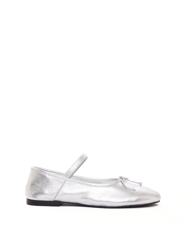 Shop Maguire Aveiro Ballerina In Metallic Silver