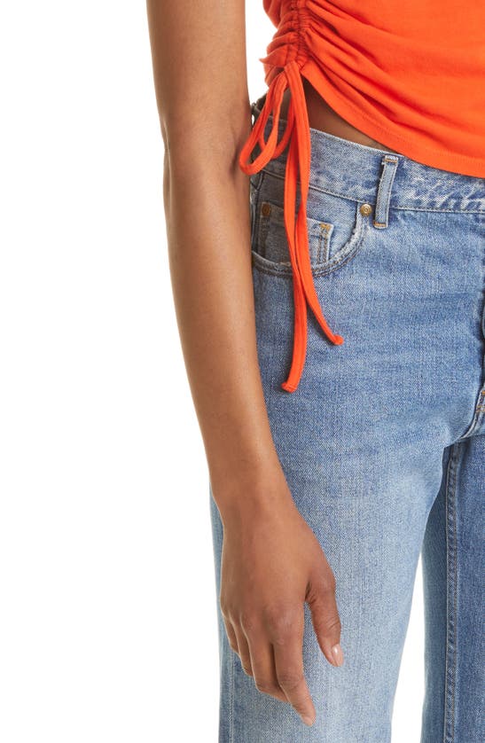 The Range Drawstring Ruched Tank In Fuego