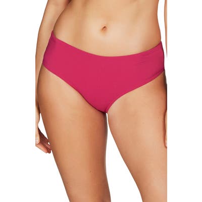 Sea Level Mid Bikini Bottoms, Pink