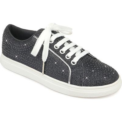 Jewel Badgley Mischka Ryan Crystal Metallic Sneaker- Black