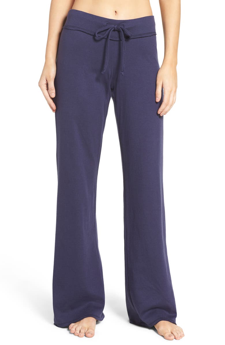 NORDSTROM LINGERIE Lazy Mornings Lounge Pants, Main, color, NAVY PEACOAT