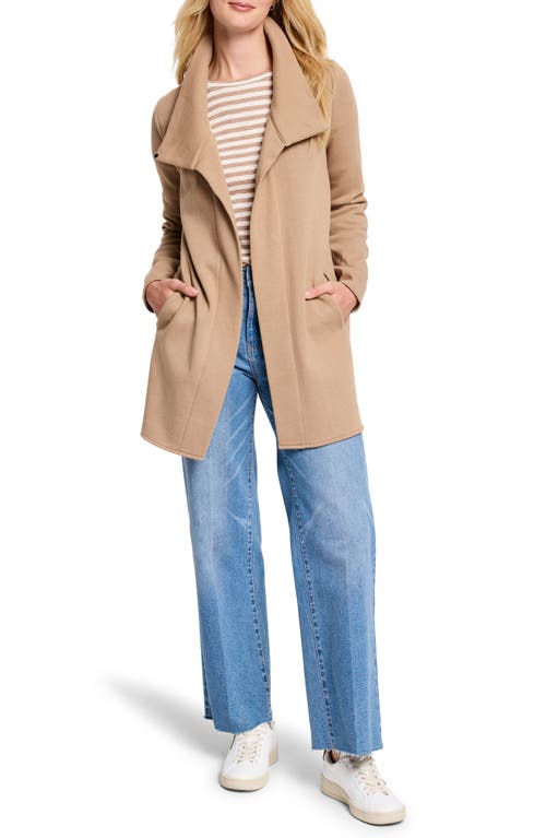 Shop Nic + Zoe Nic+zoe Around Town Open Front Knit Jacket In Mochachino