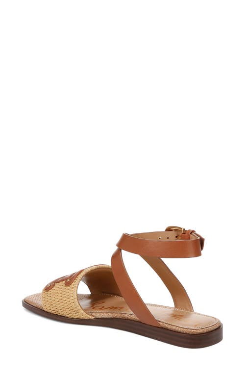 Shop Sam Edelman Ilsie Ankle Strap Sandal In Sand/rich Cognac