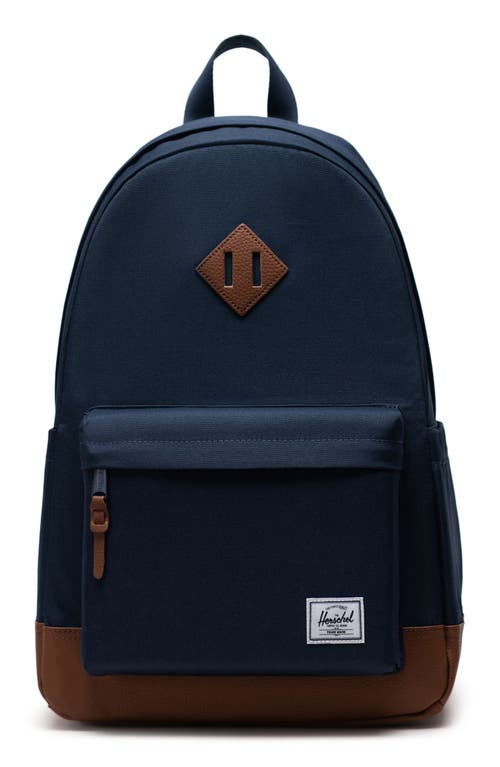 Heritage Backpack in Navy/Tan