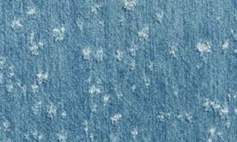 Shop Amiri Shotgun Distressed Denim Baggy Jeans In Crafted Indigo