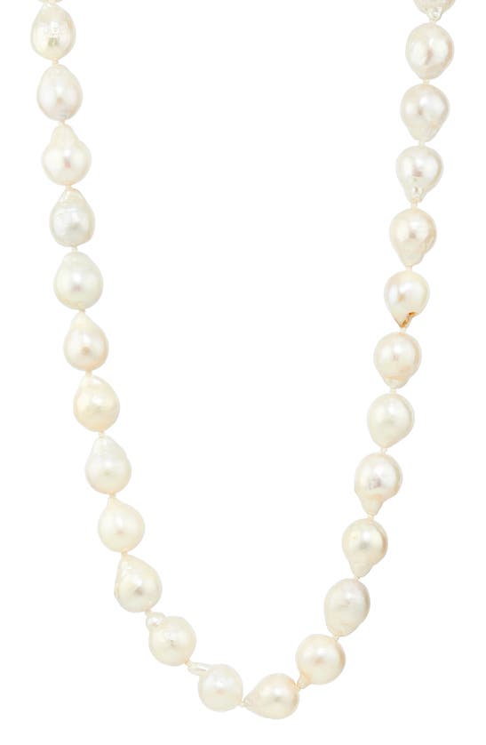 Click to view more detailed imagery on our partner's website Nadri Boheme Cultured Pearl Necklace In Gold