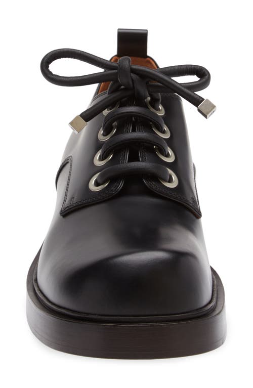 Shop Alexander Mcqueen Lace Up Derby Shoe In Black