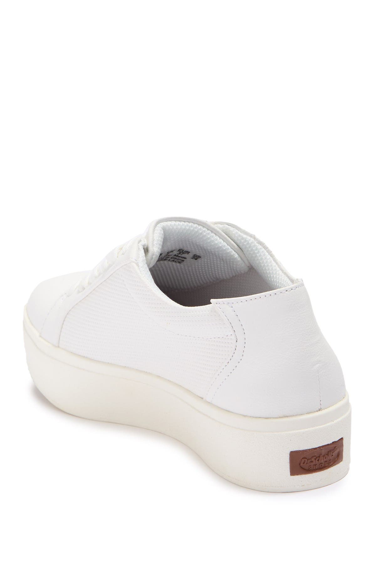 dr scholl's white platform sneakers