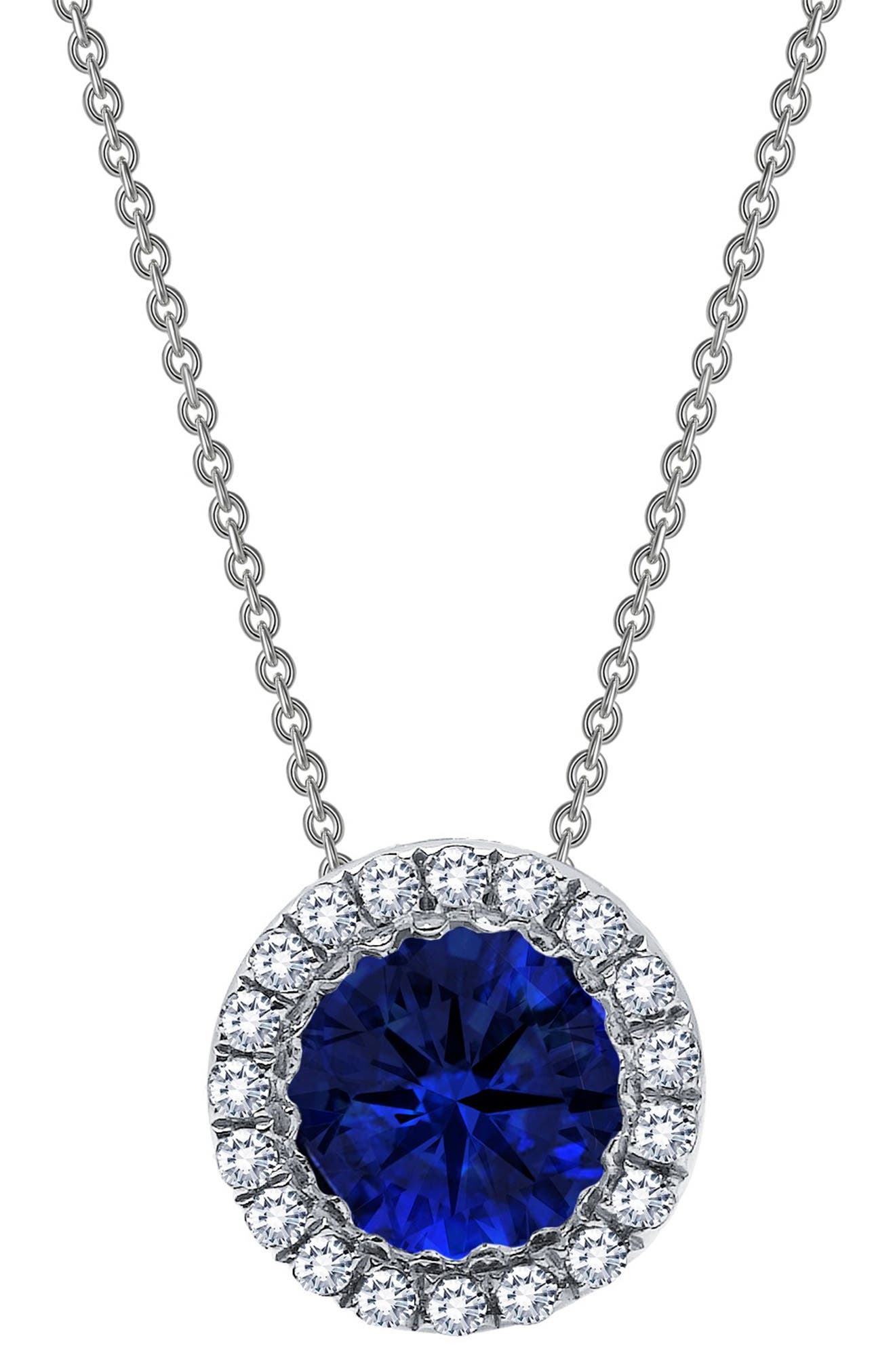 fake blue sapphire necklace