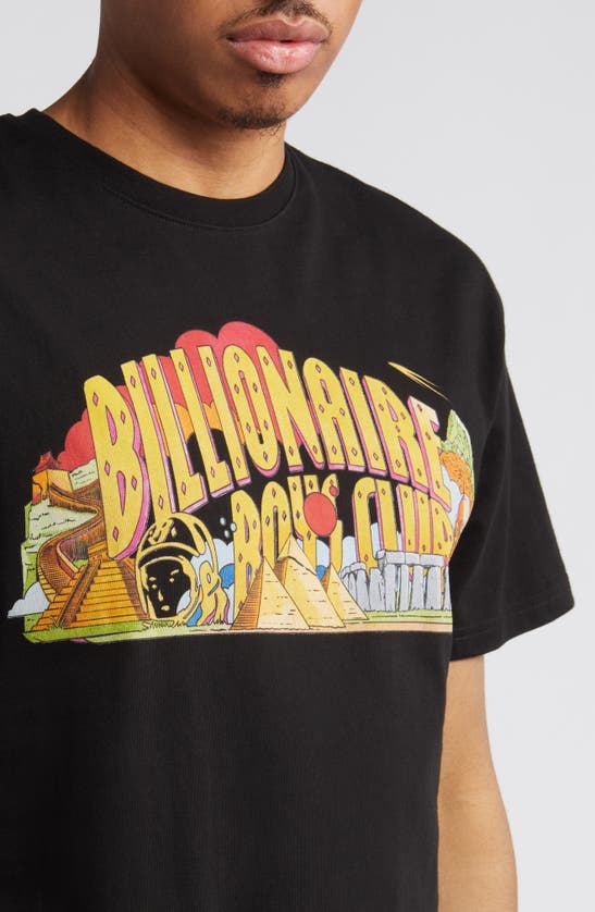 Shop Billionaire Boys Club Arch Wonder Cotton Graphic T-shirt In Black
