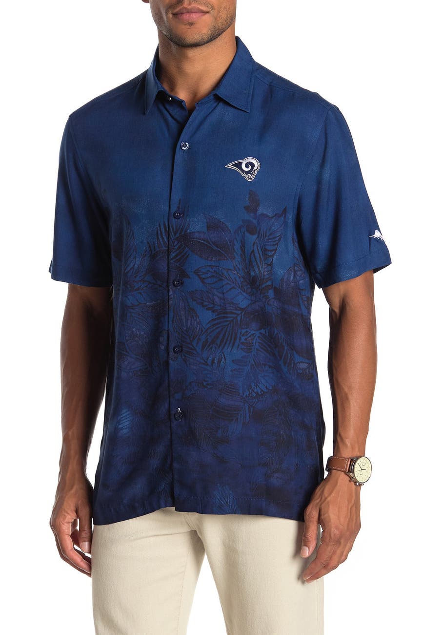 Tommy Bahama | NFL Team Patch Floral Fade Short Sleeve Trim Fit Shirt ...