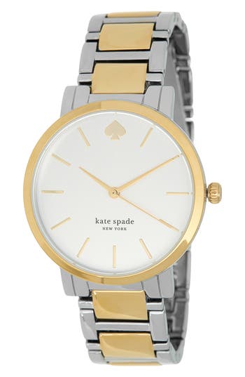 Kate Spade New York Gramercy Two-tone Bracelet Watch, 38mm In No Color
