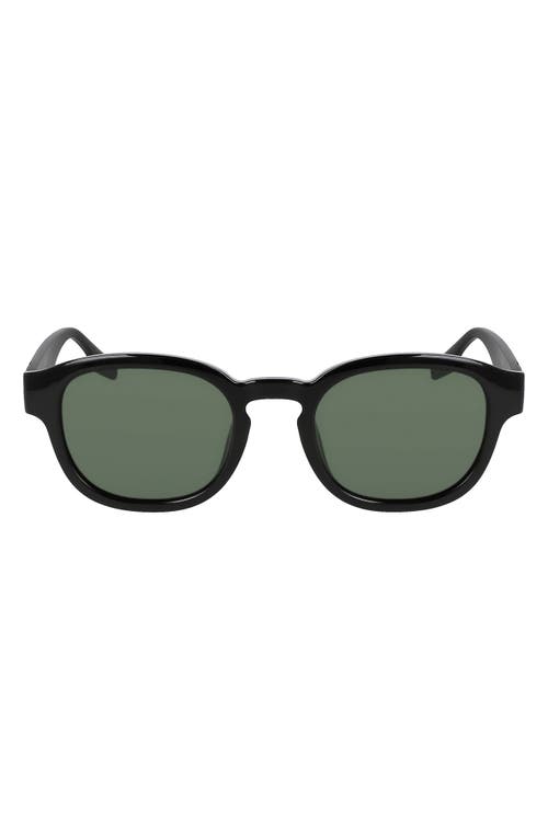 Fluidity 50mm Round Sunglasses in Black