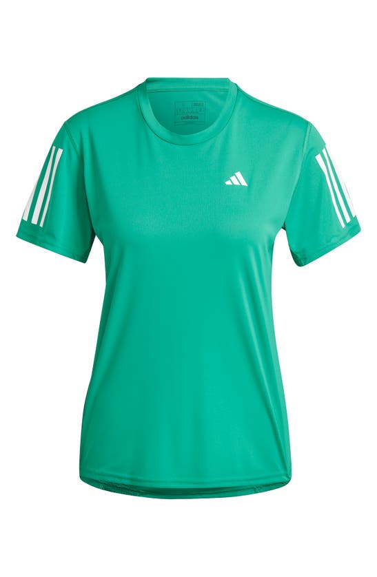 Adidas Originals Own The Run Tee In Court Green