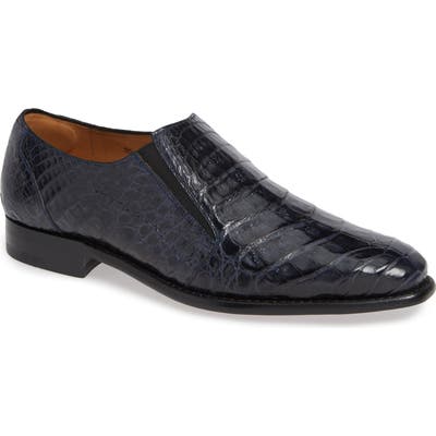 Mezlan Gere Genuine Crocodile Slip-On, Blue