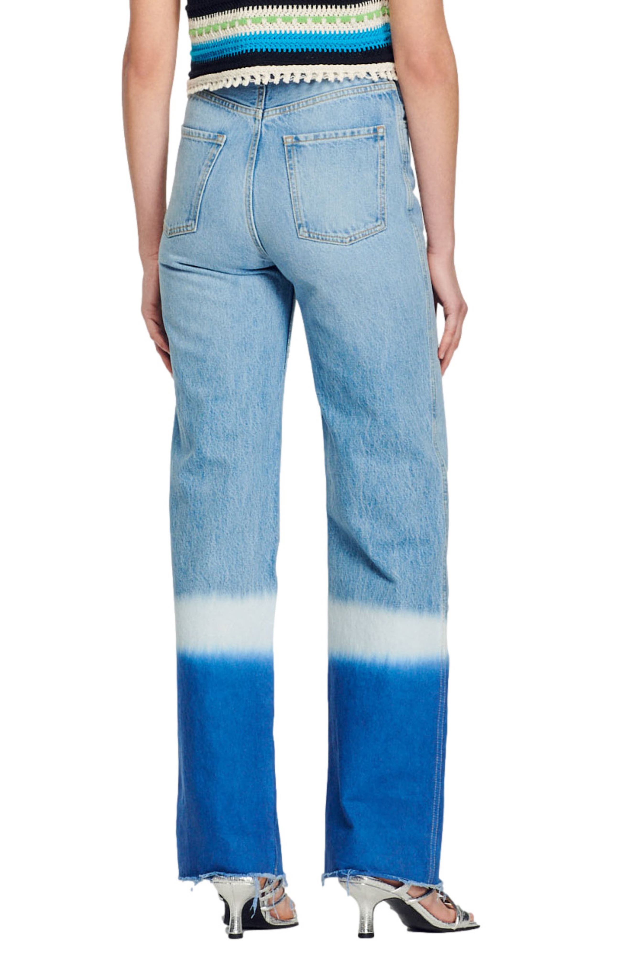 sandro Bonny Dip Dye Raw Hem Jeans Nordstrom