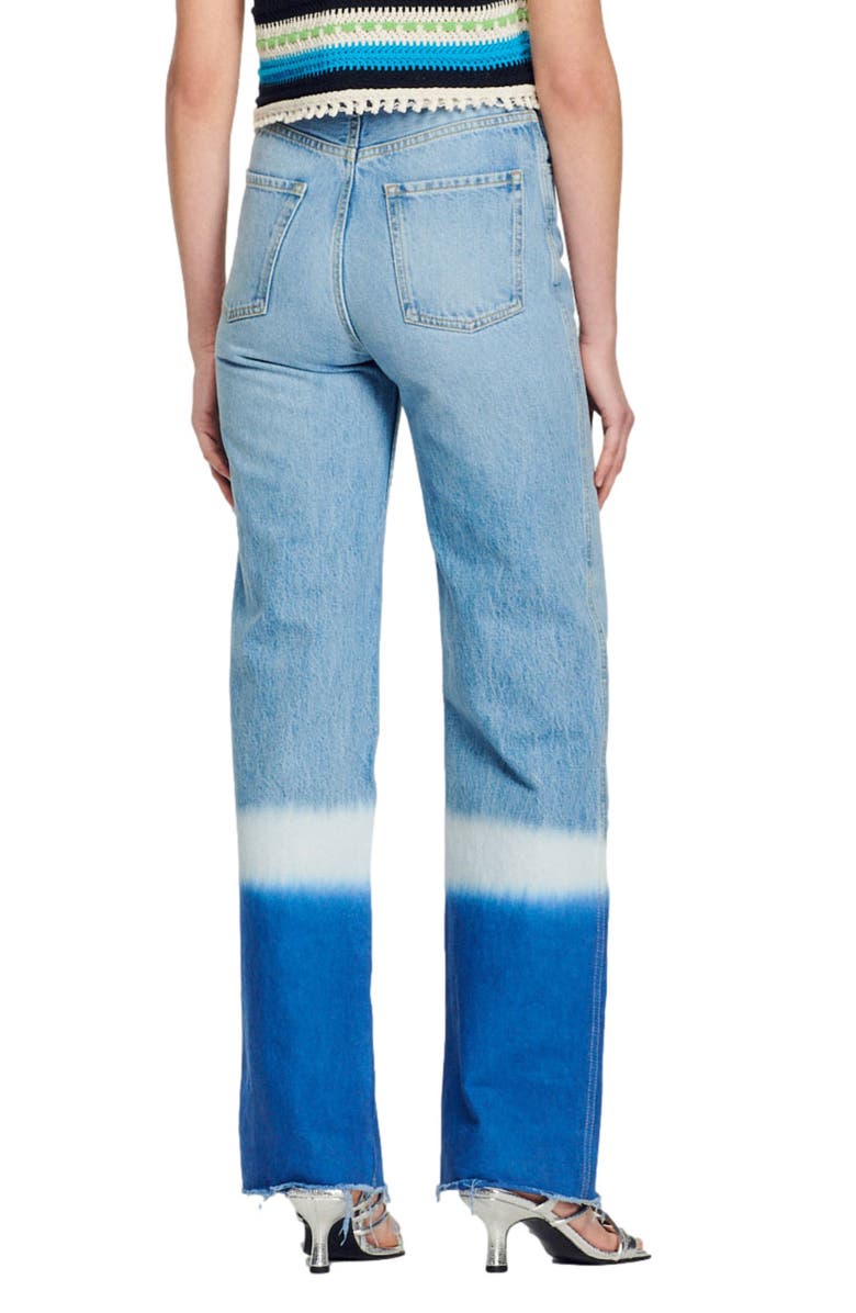 sandro Bonny Dip Dye Raw Hem Jeans | Nordstrom