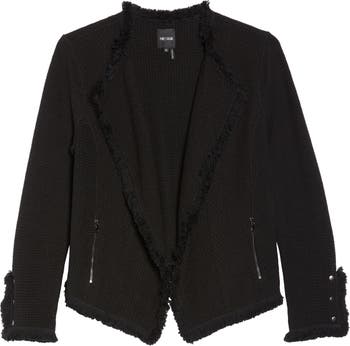 NIC+ZOE, Jackets & Coats, Nic Zoe Fringe Mix Knit Jacket