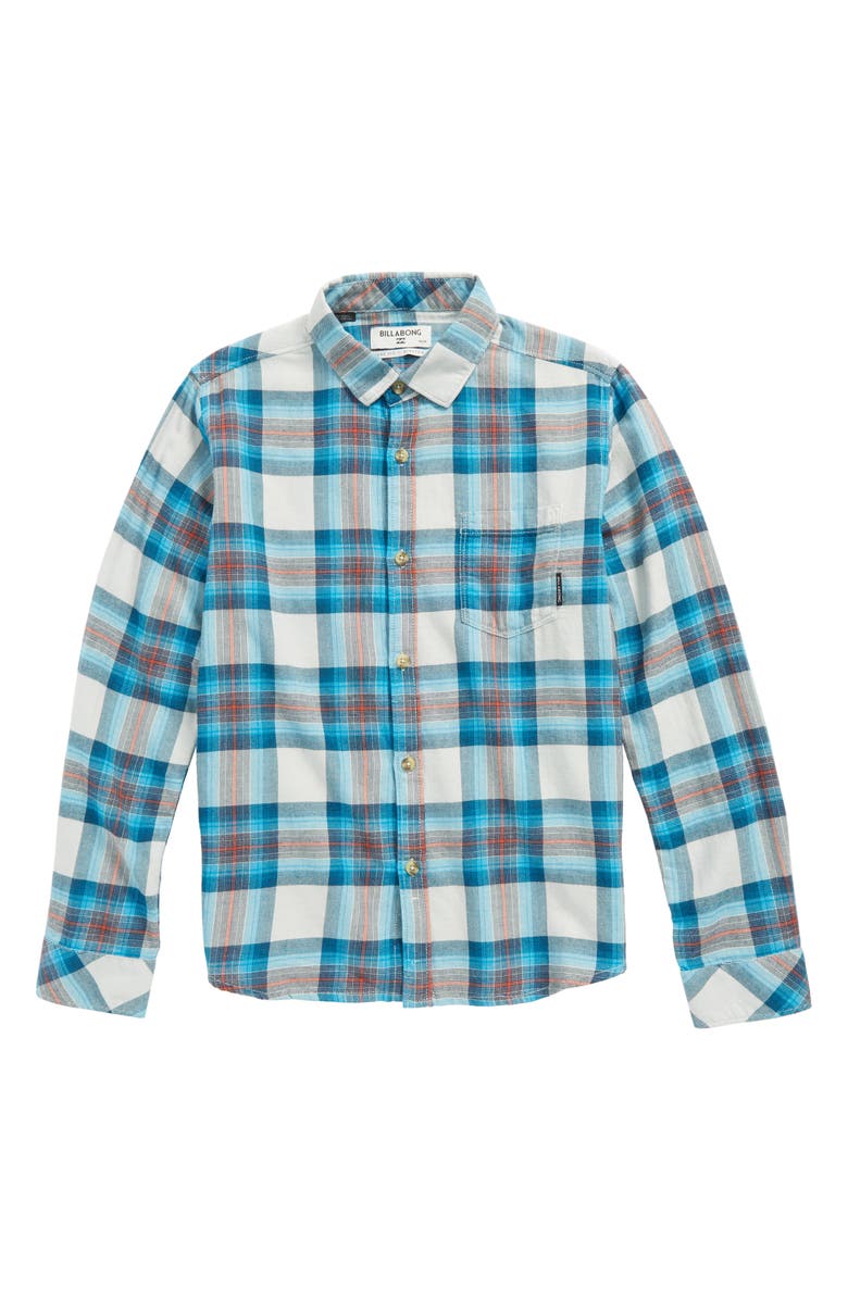 Billabong Freemont Plaid Flannel Shirt (Big Boys) | Nordstrom