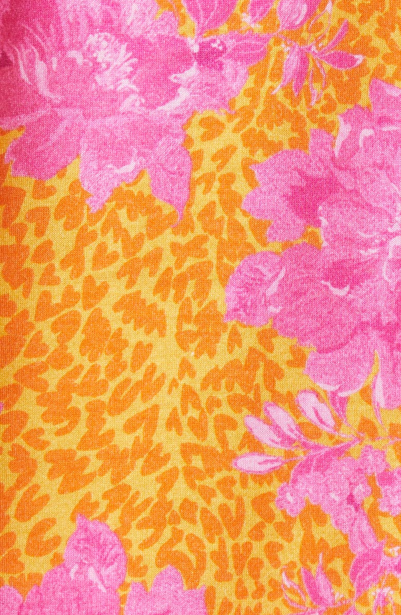 Ted Baker London Metropolis Print Flutter Sleeve Blouse, Alternate, color, 