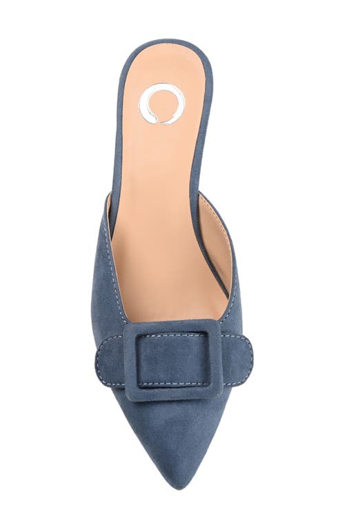 Shop Journee Collection Vianna Kitten Heel Pump In Blue