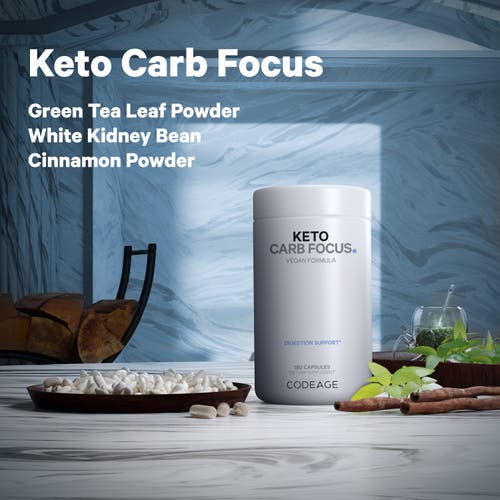 Codeage Keto Carb Focus, White Kidney Bean, Green Tea & Cinnamon Bark, Vegan, 3-Month Supply, 180 ct at Nordstrom