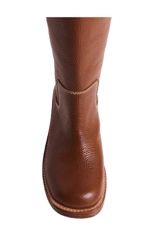 Free People Women's Blaze Block Heel Boots In Vintage Tan Leather