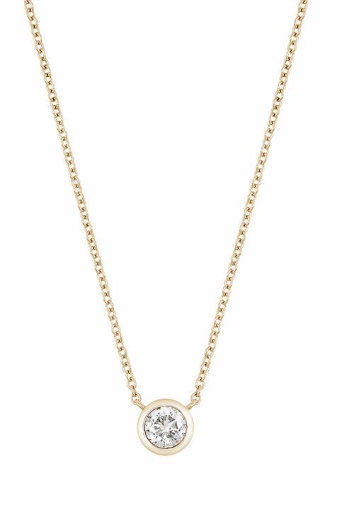 Diamond Bezel Pendant Necklace - 0.25 ctw. (Nordstrom Exclusive)