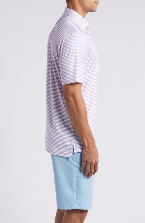 Shop Johnnie-o Warwick Stripe Prep-formance Polo In Maliblu