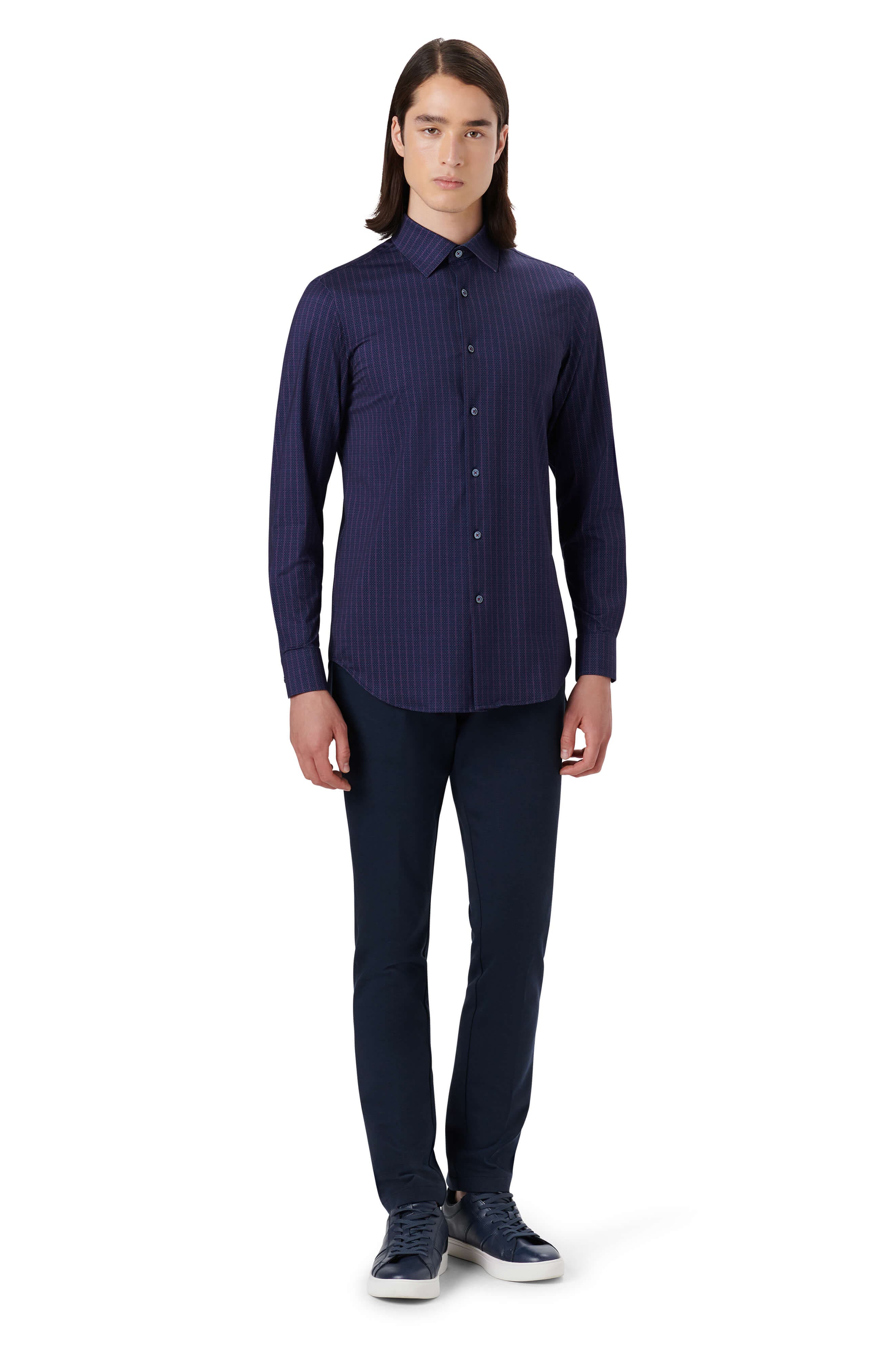 Bugatchi OoohCotton® Print Stretch Cotton ButtonUp Shirt Nordstrom