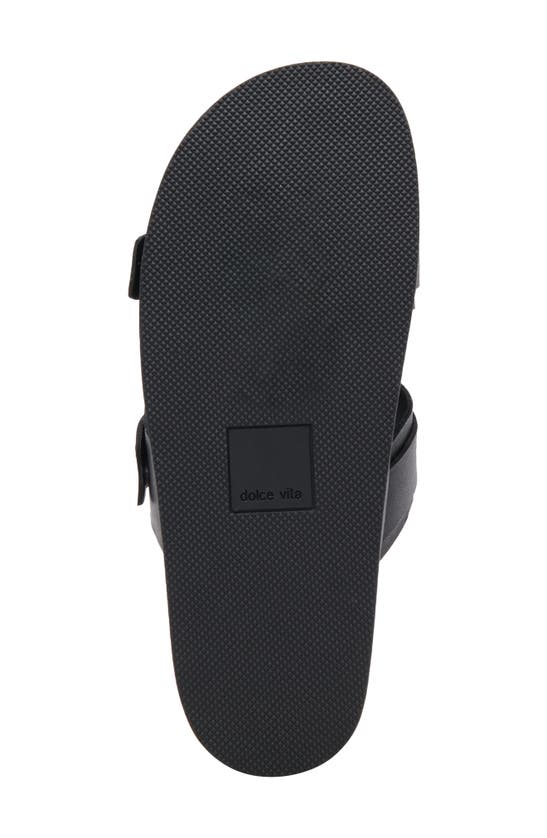 Shop Dolce Vita Soya Platform Sandal In Onyx Leather