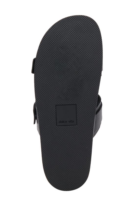 Dolce Vita Soya Sandal In Onyx Leather
