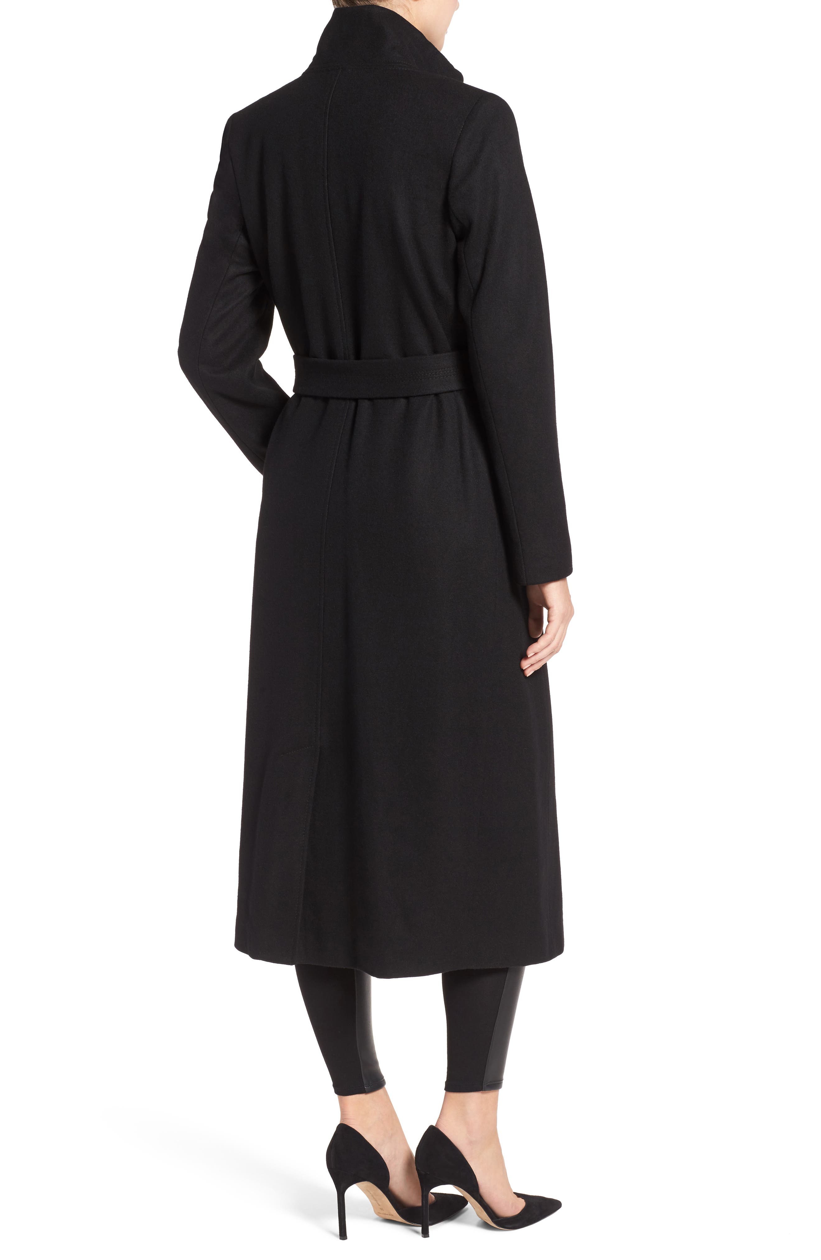 kenneth cole new york fencer melton wool maxi coat